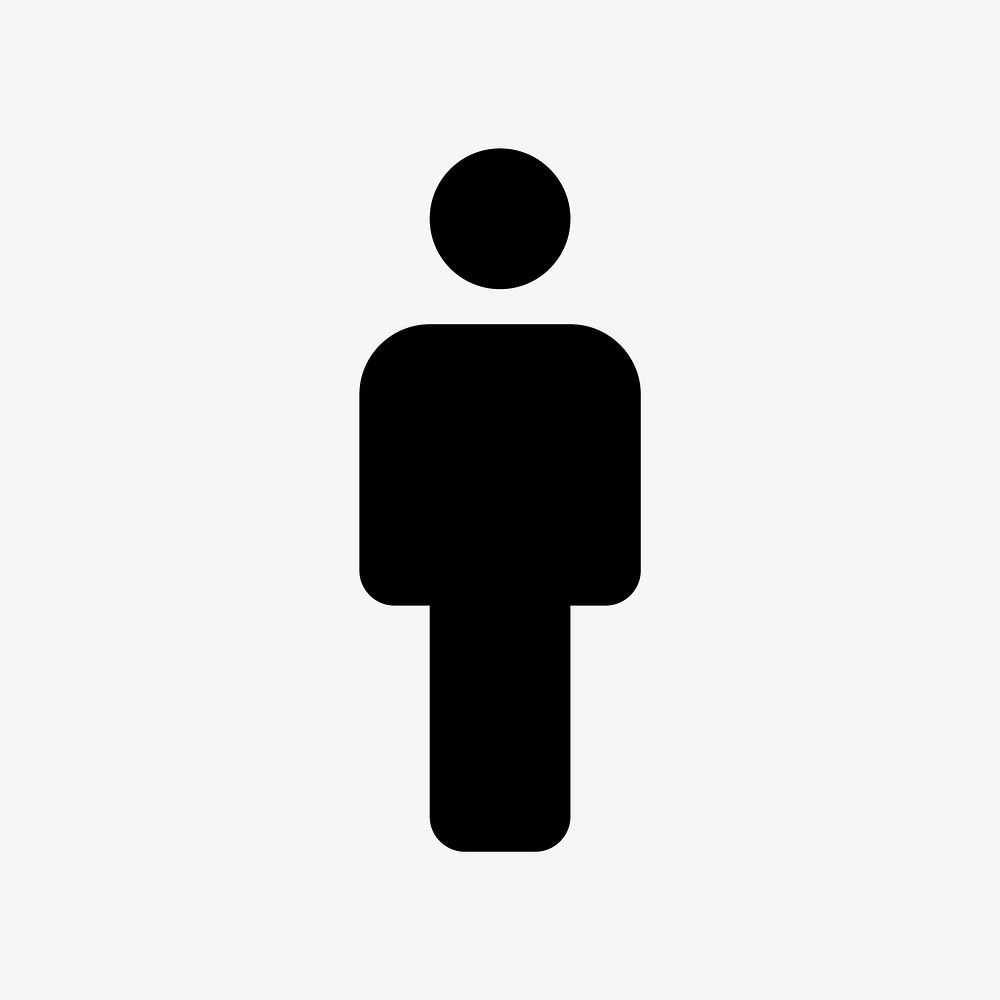 Man flat icon vector