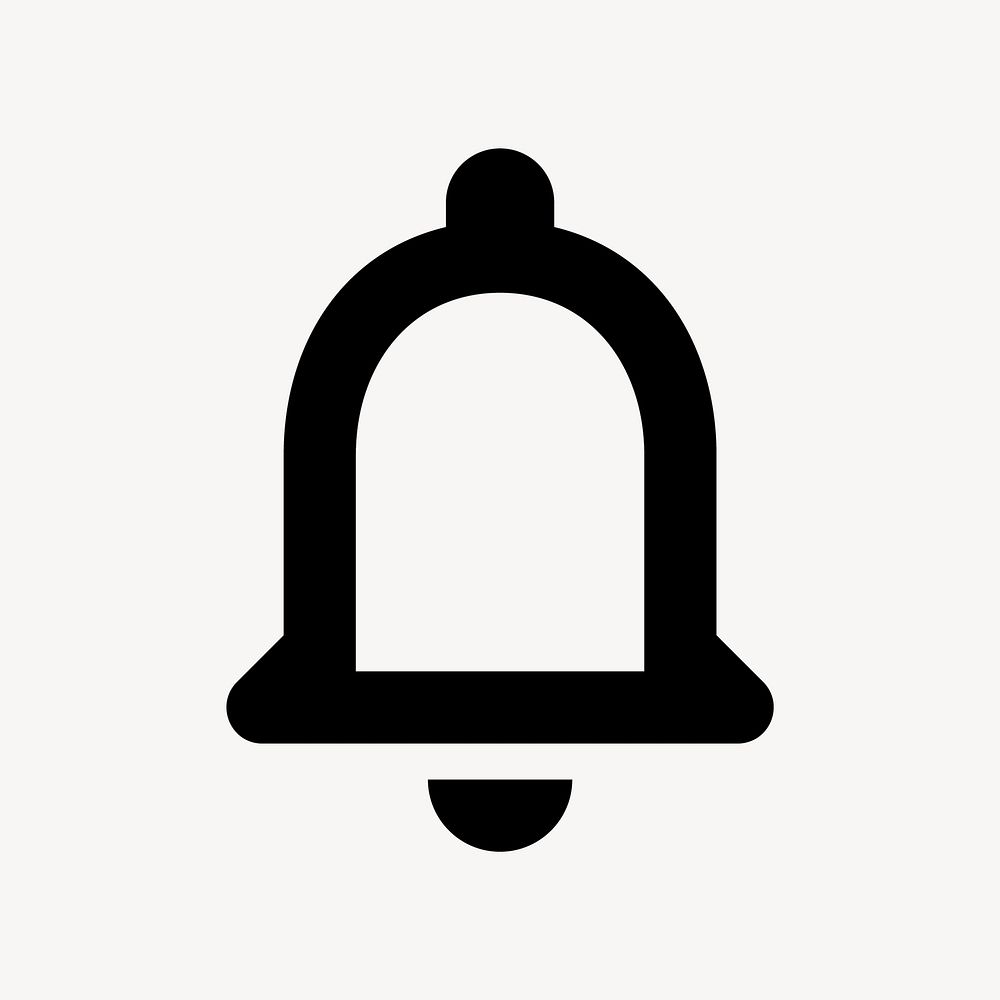 Notification bell flat icon vector