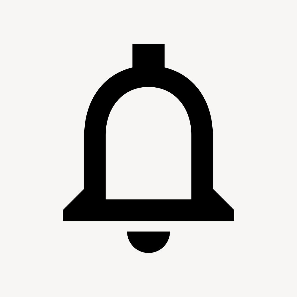 Notification bell flat icon vector