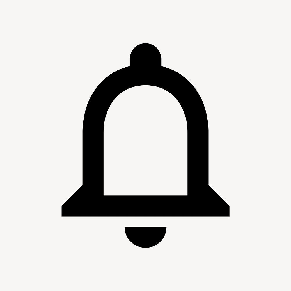 Notification bell flat icon vector