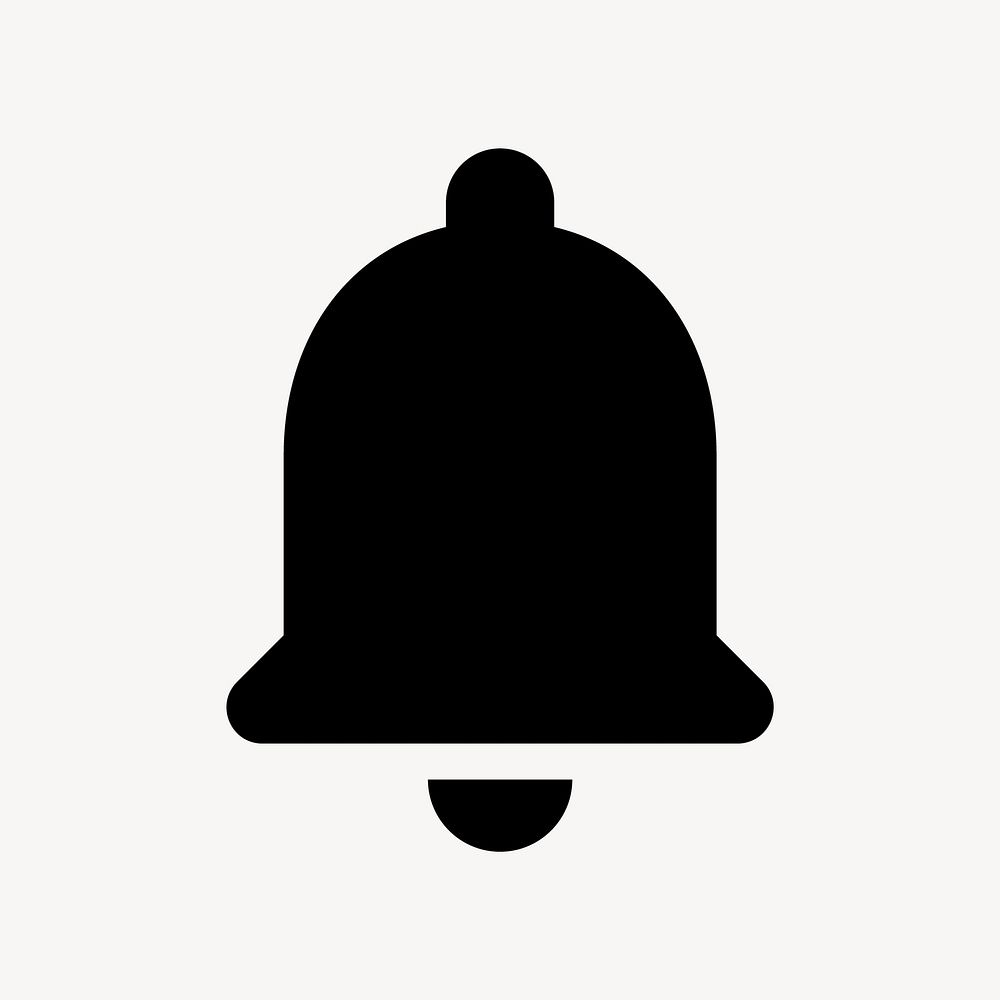 Notification bell flat icon vector