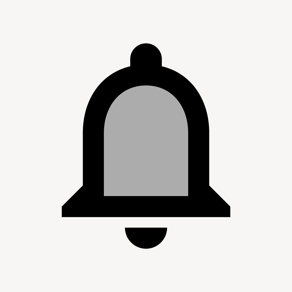 Notification bell flat icon vector