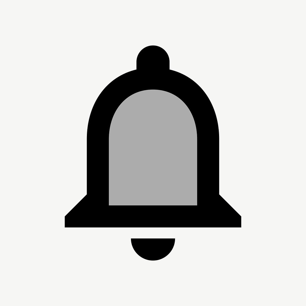 Notification bell flat icon psd