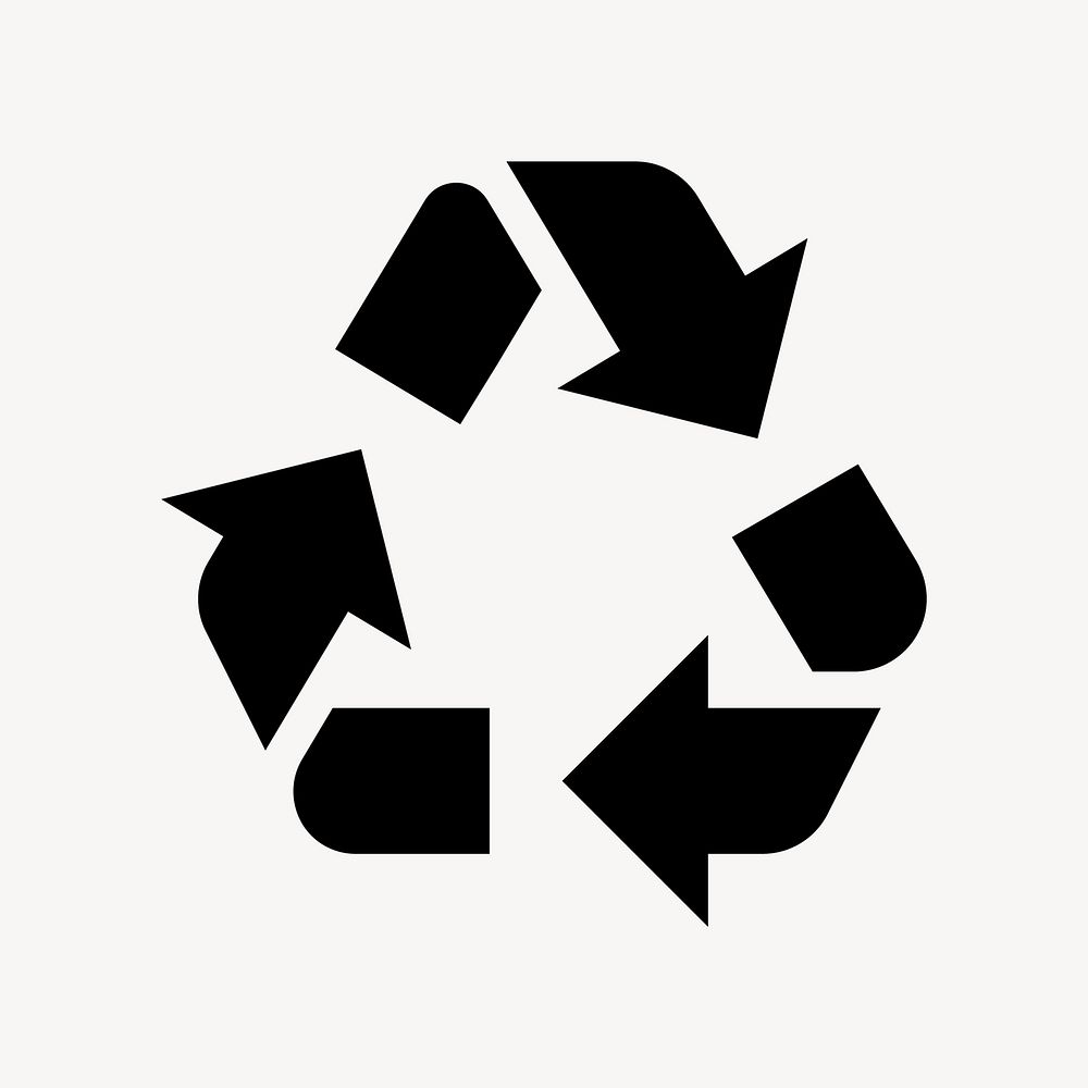 Recycle flat icon vector