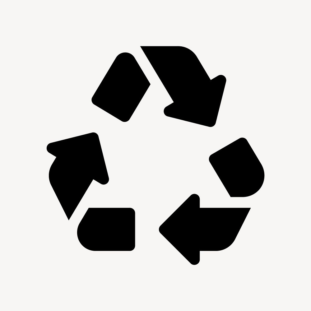 Recycle flat icon vector