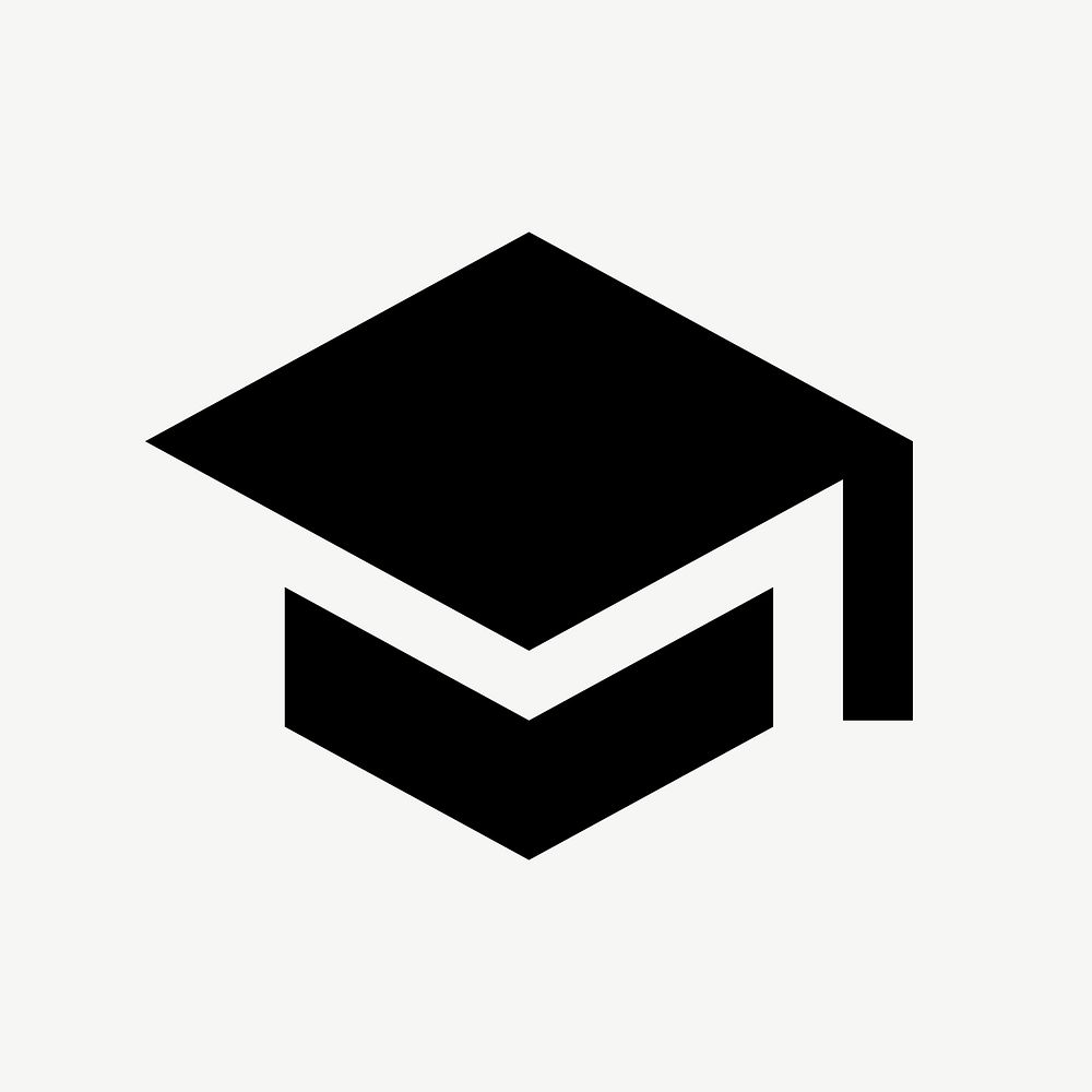 Graduation cap flat icon psd