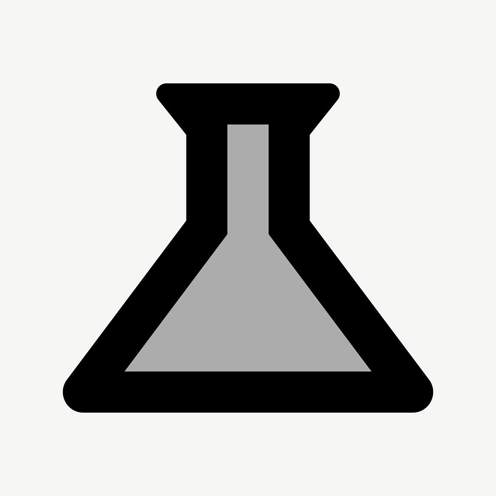 Science flask flat icon psd