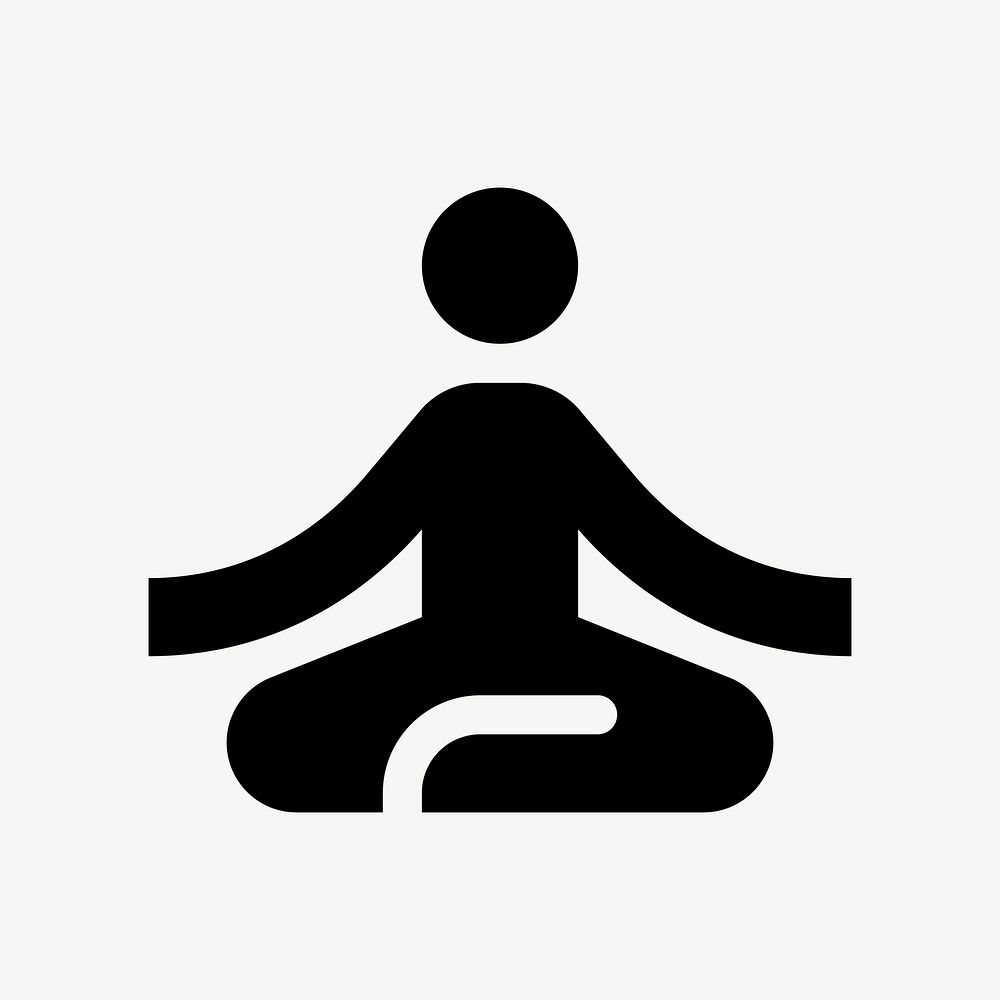 Yoga flat icon psd