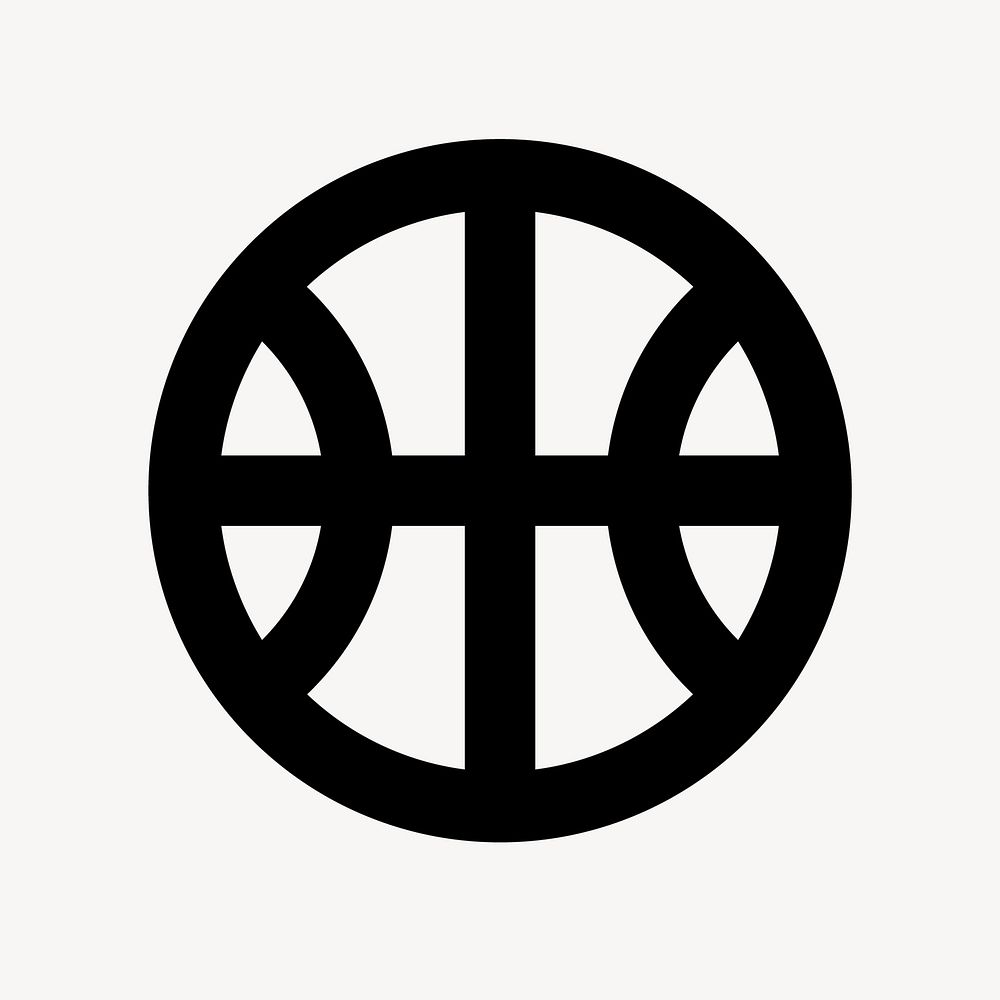 Basketball flat icon vector