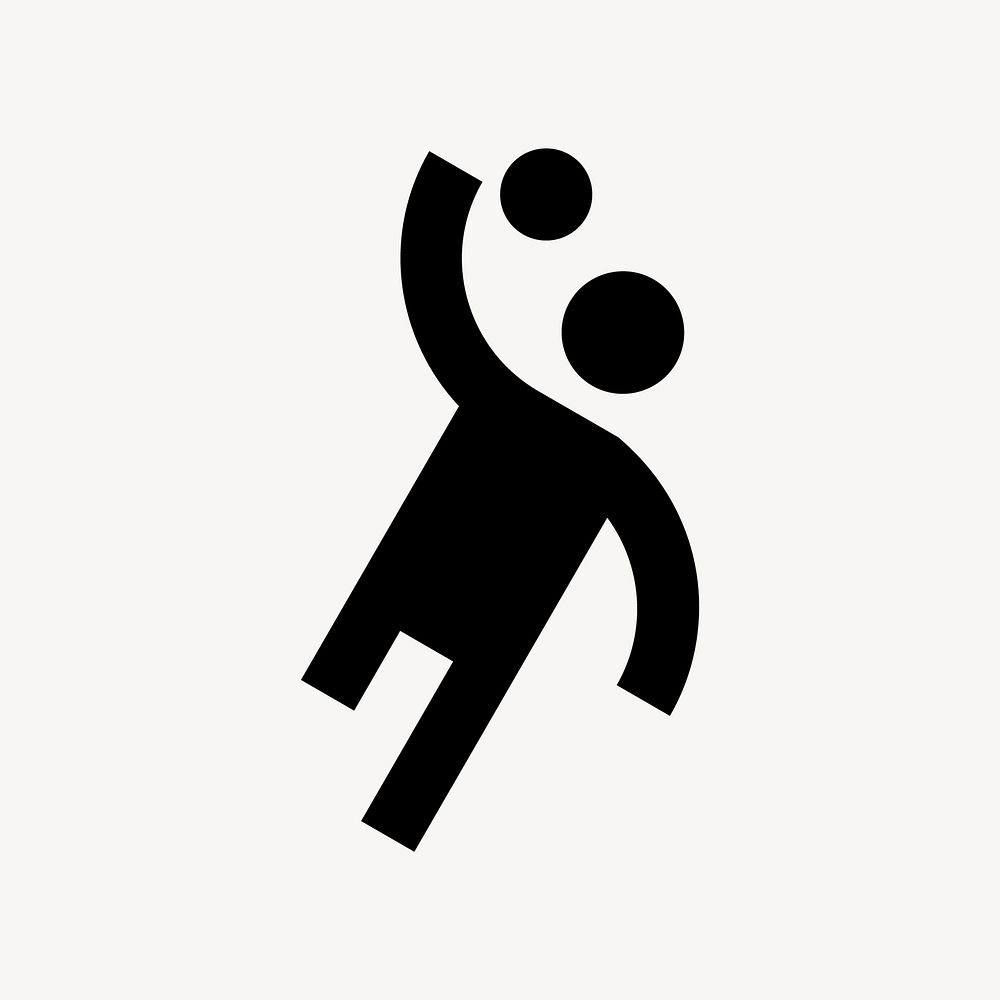 Handball flat icon vector