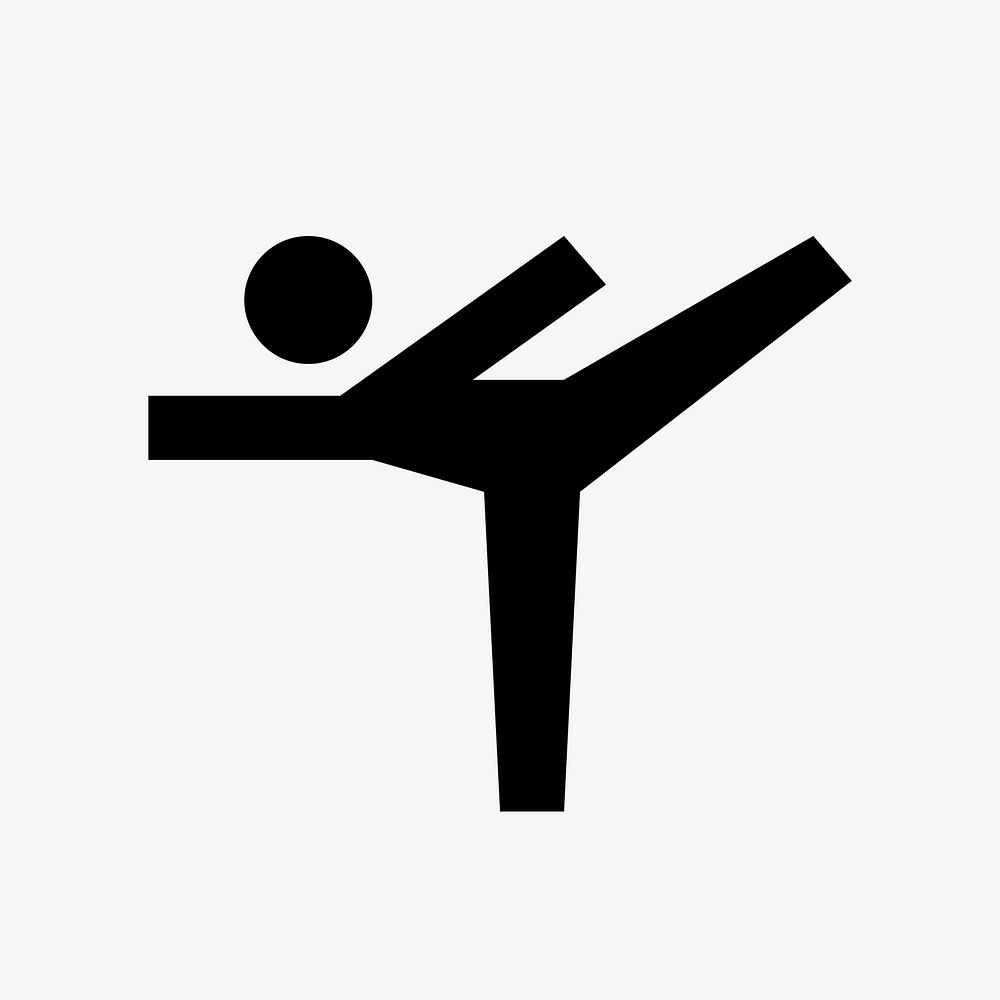 Gymnastic flat icon vector