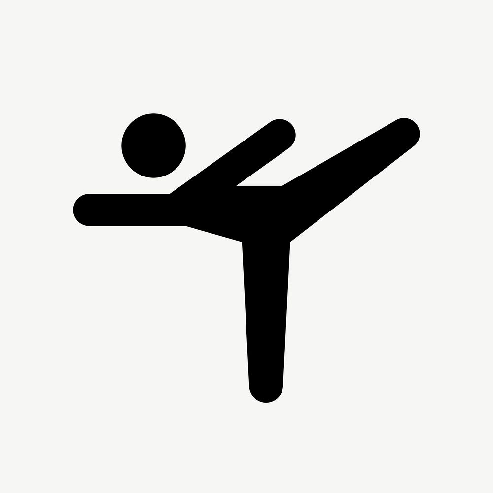 Gymnastic flat icon psd