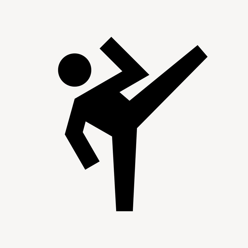 Martial art flat icon vector