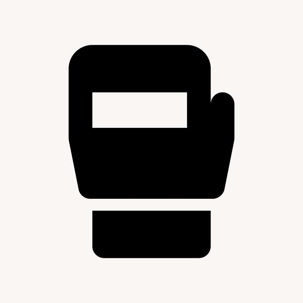 Boxing glove flat icon vector