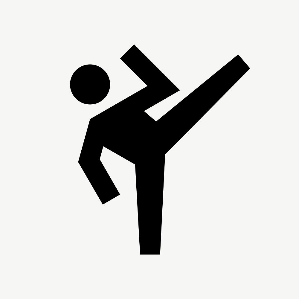 Martial art flat icon psd