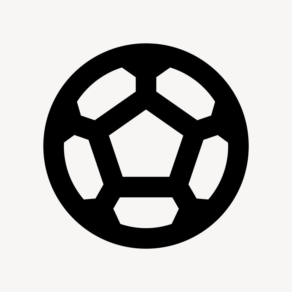 Soccer ball flat icon vector
