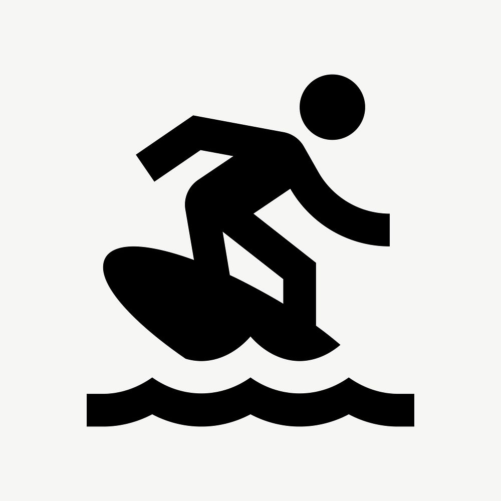 Surfing flat icon psd