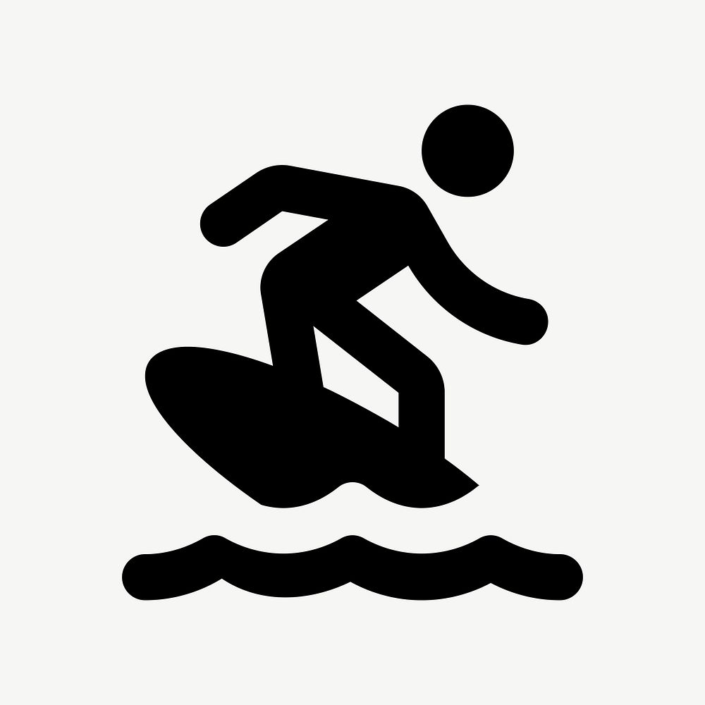 Surfing flat icon psd