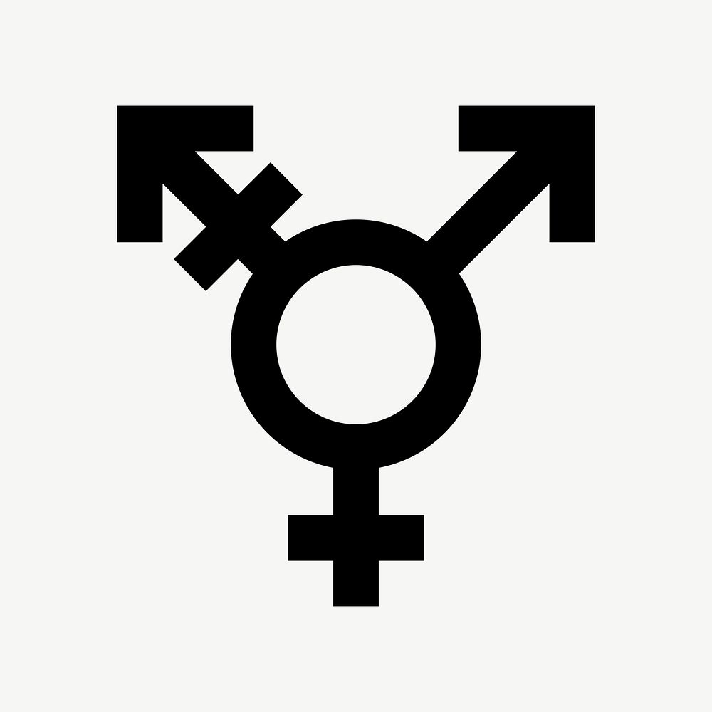 Transgender flat icon psd