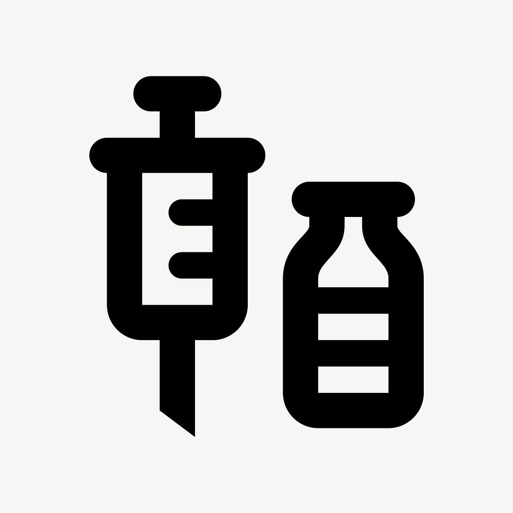 Vaccination flat icon vector