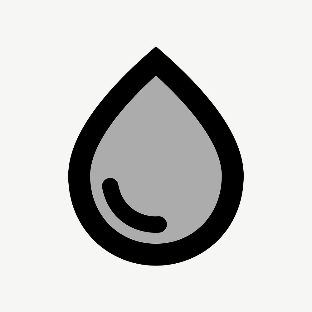 Water drop flat icon psd