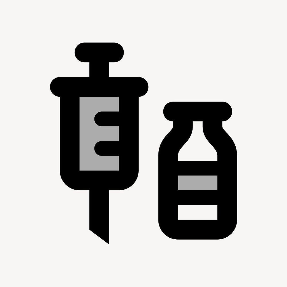 Vaccination flat icon vector