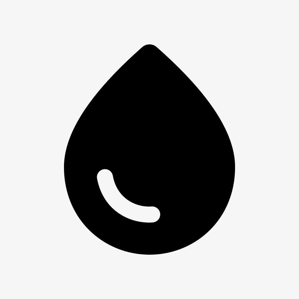 Water drop flat icon vector