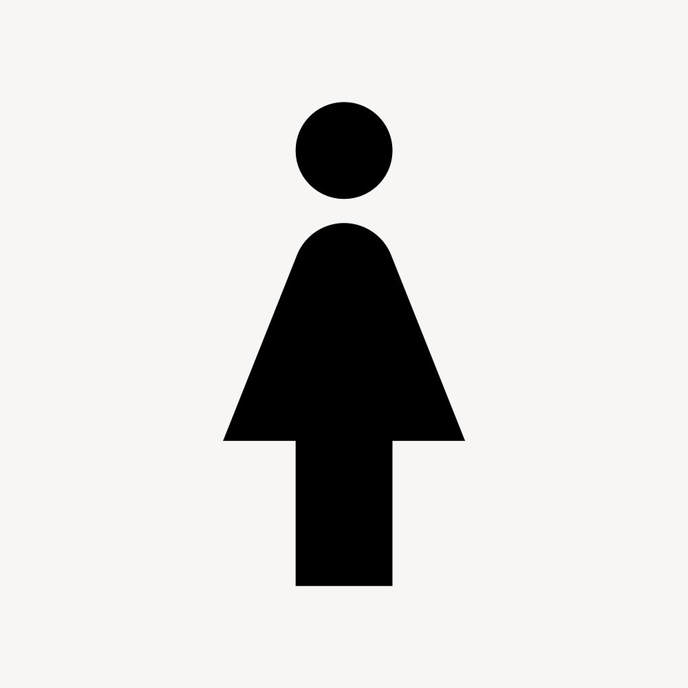 Woman flat icon vector