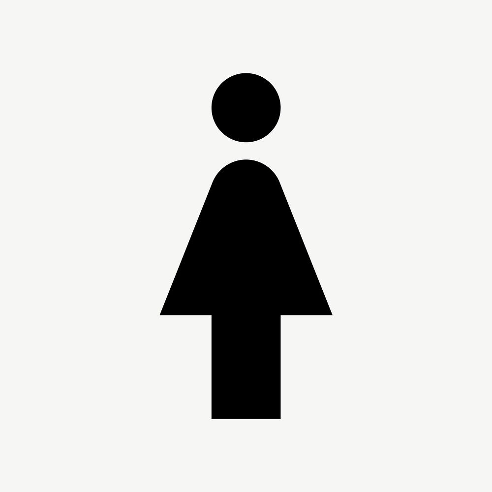Woman flat icon psd
