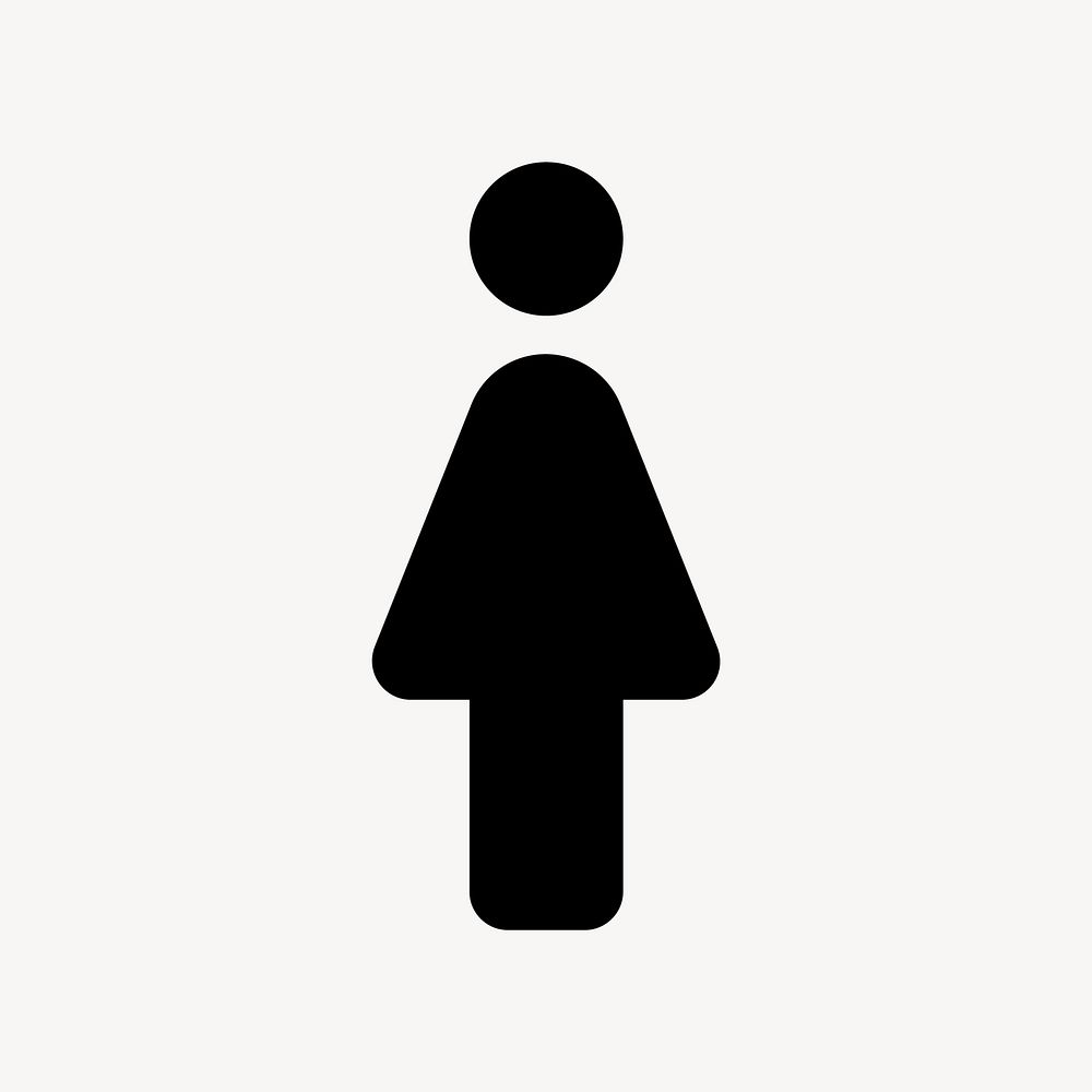 Woman flat icon vector