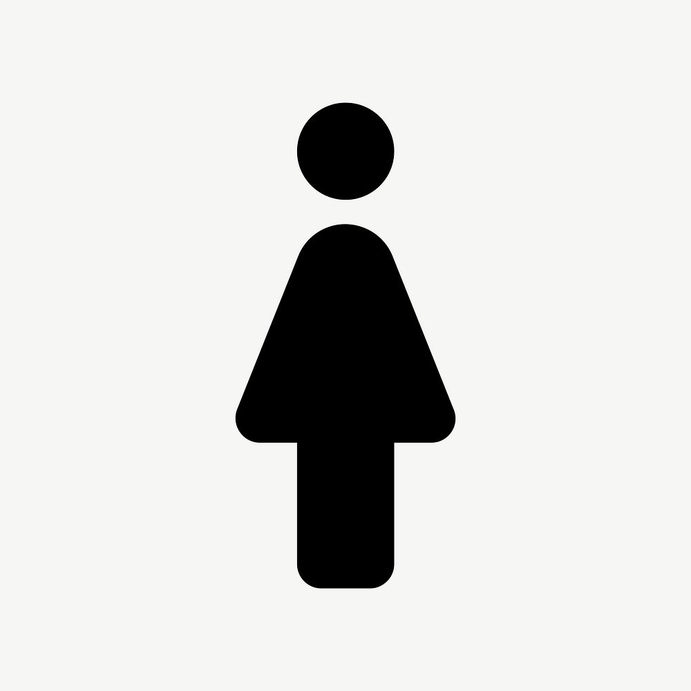 Woman flat icon psd