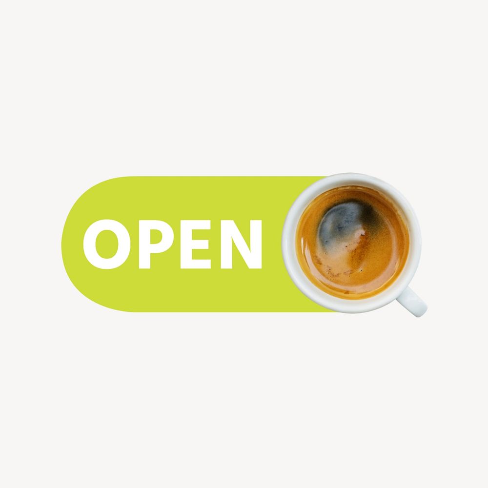 Coffee open icon