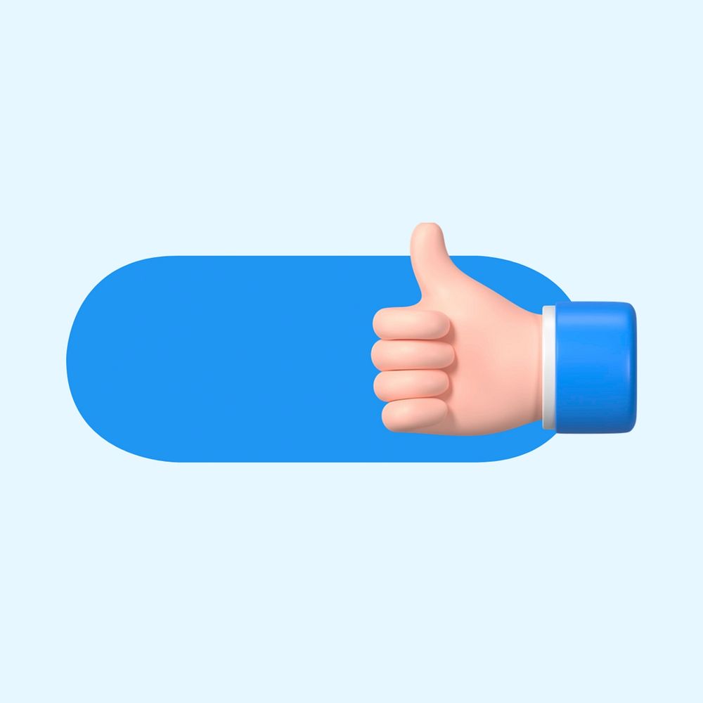 Thumbs up slide icon