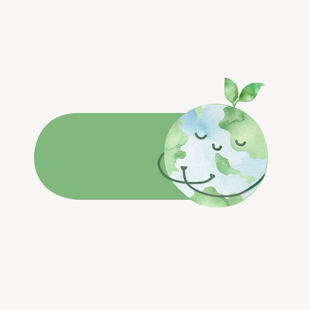Green globe slide icon