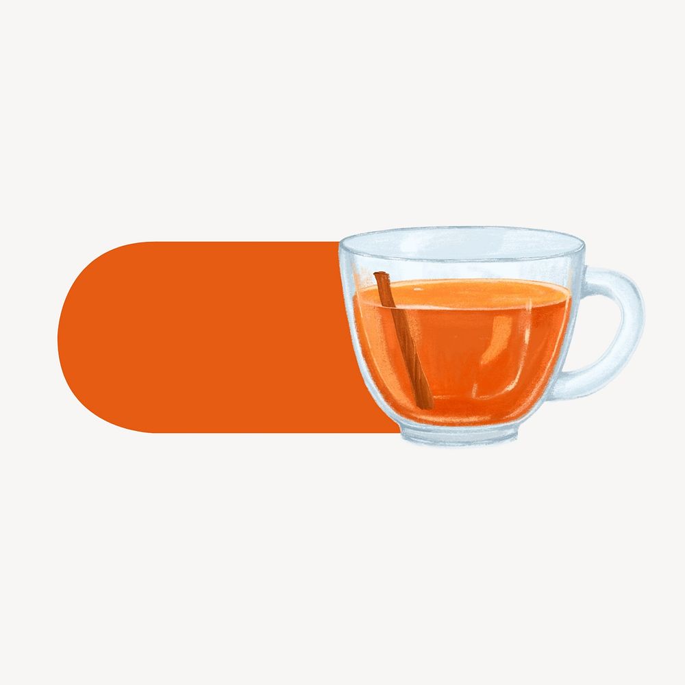 Hot tea slide icon