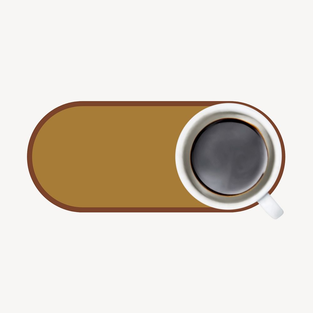 Black coffee slide icon