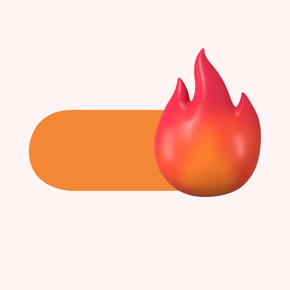 Flame slide icon