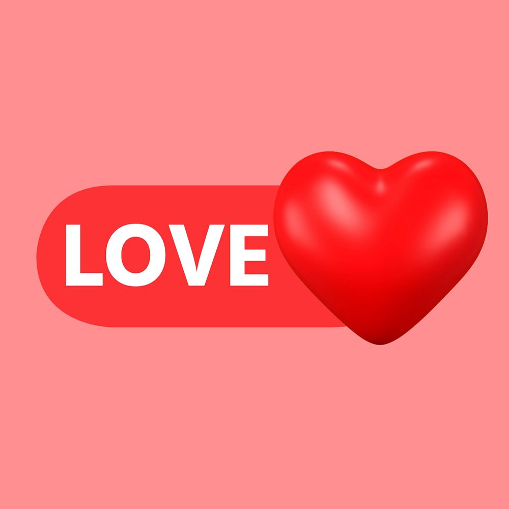 Love heart icon