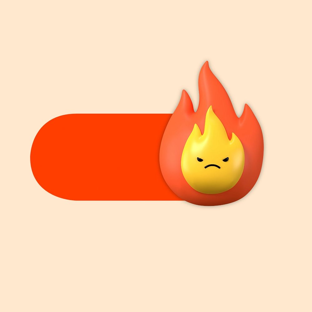 Flame slide icon