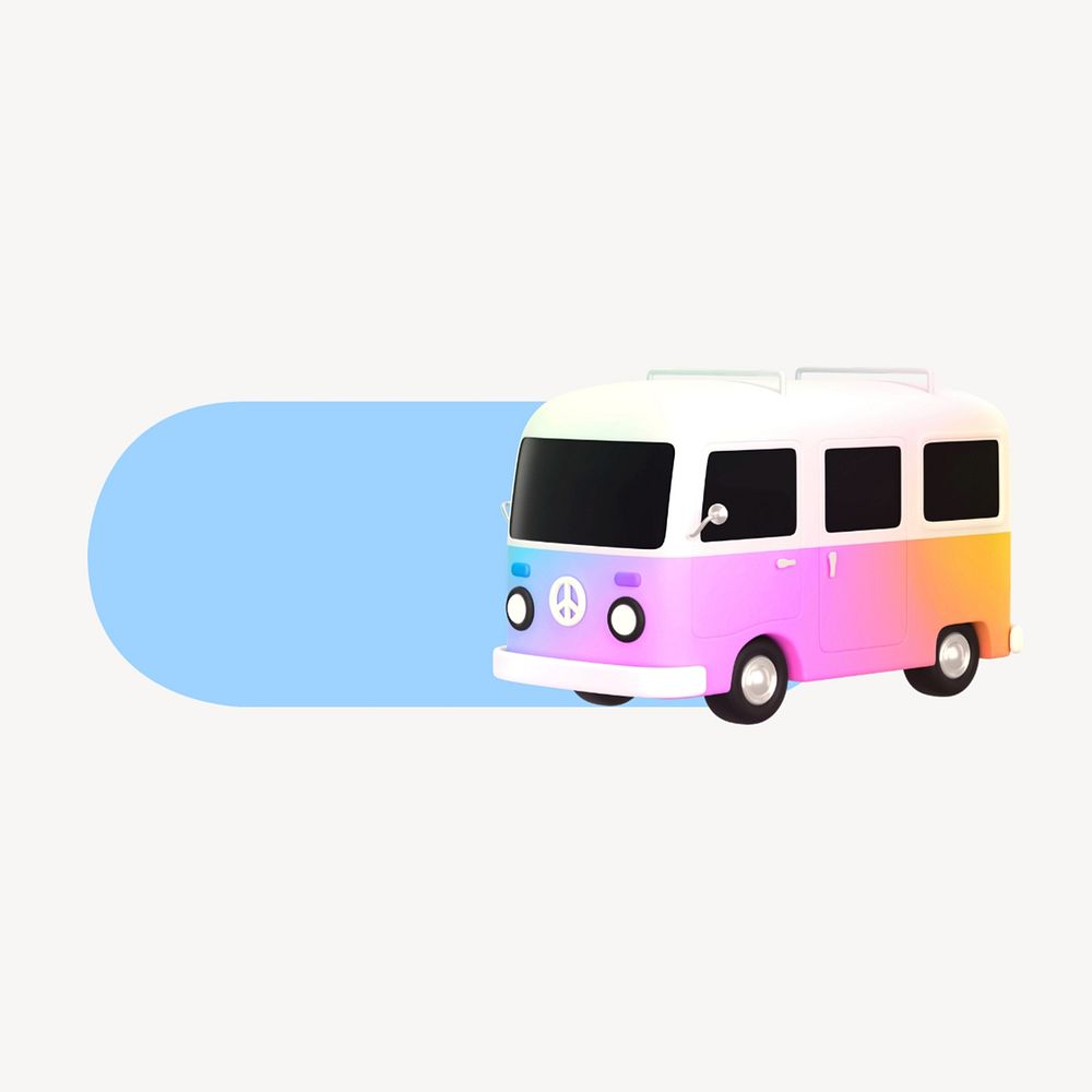 Caravan travel slide icon
