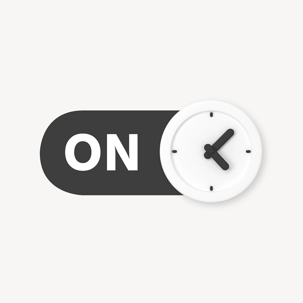 Wall clock slide icon