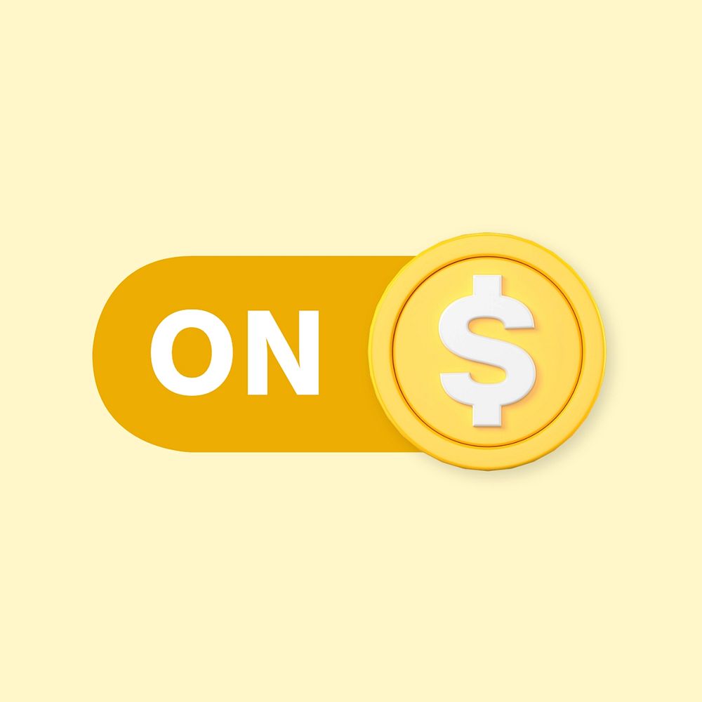 On money coin icon
