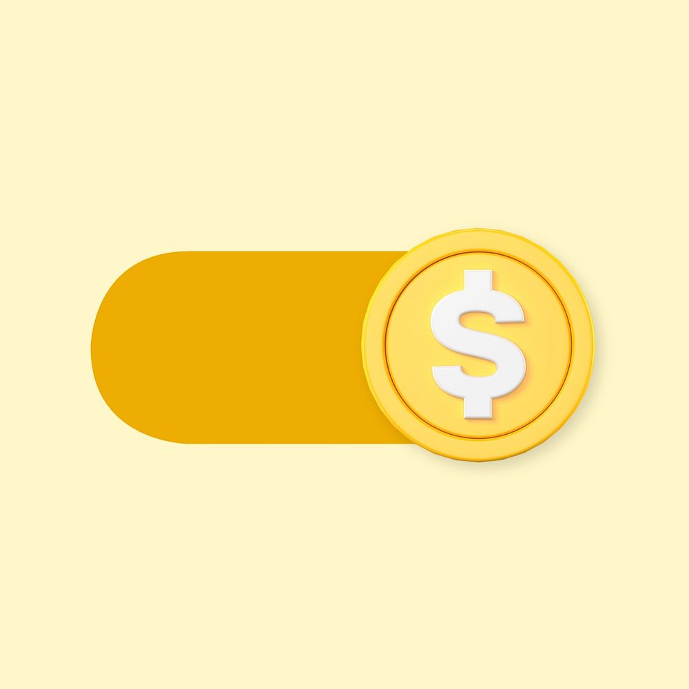 Money coin slide icon