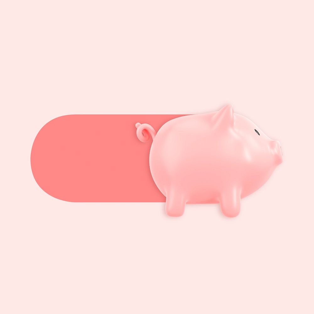 Piggy bank slide icon