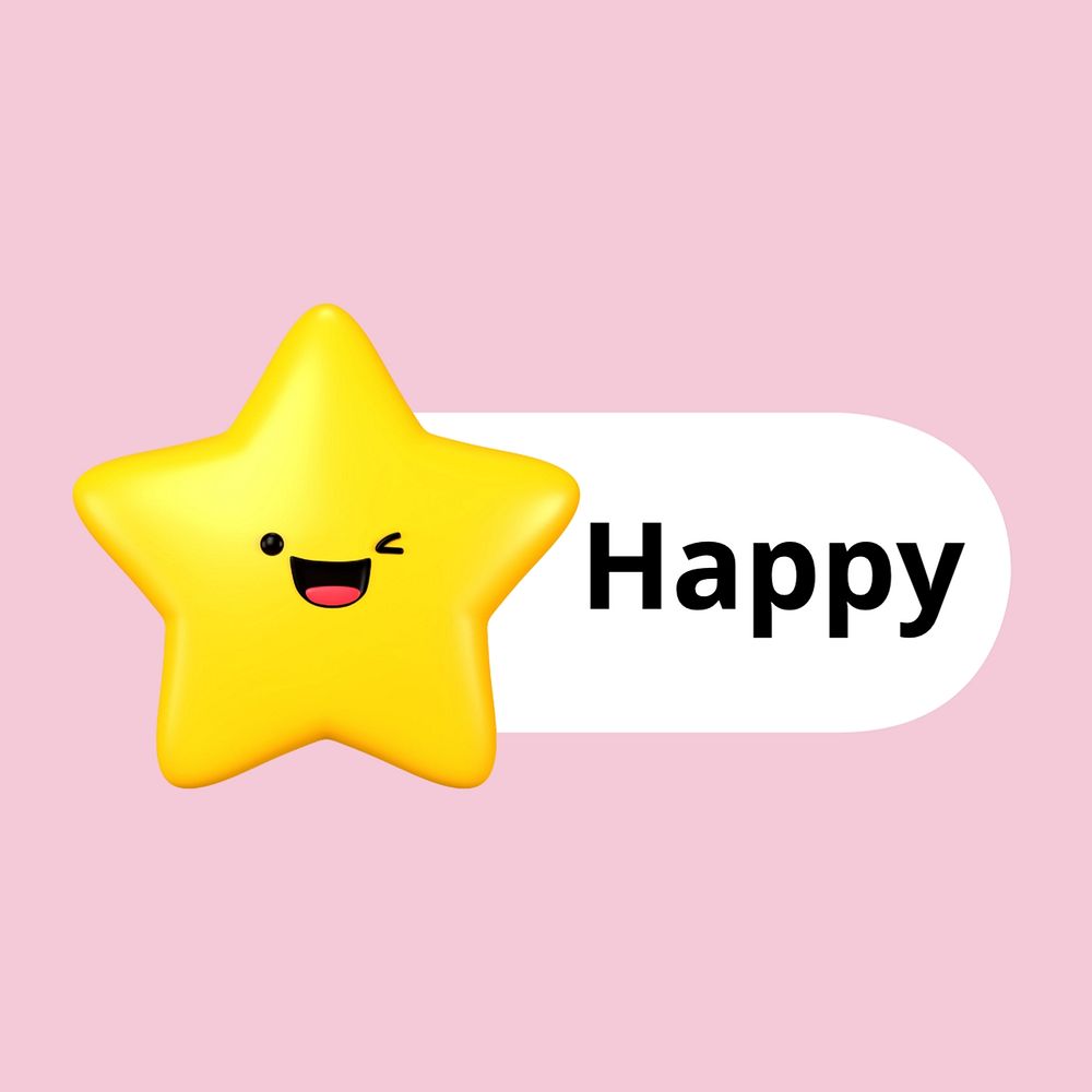 Happy star icon