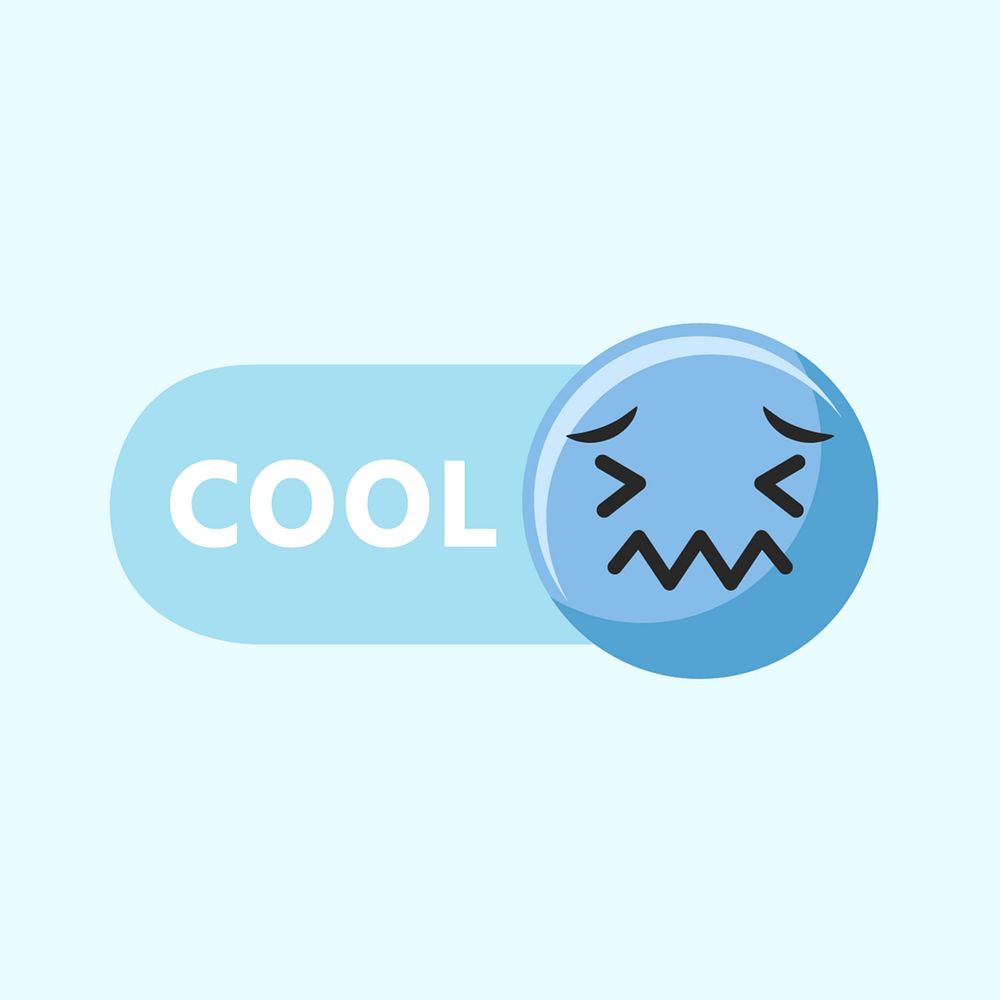 Cool emoticon icon