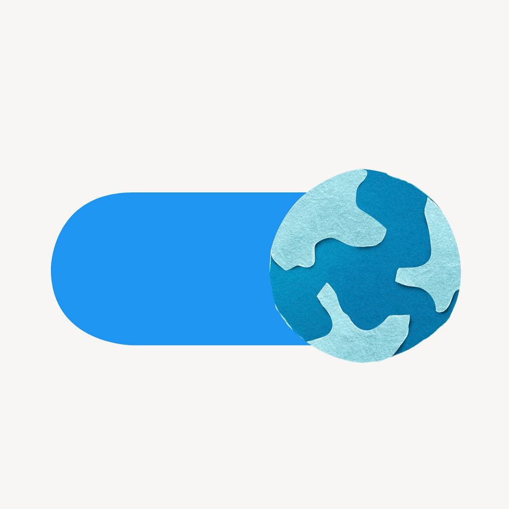 Earth globe slide icon