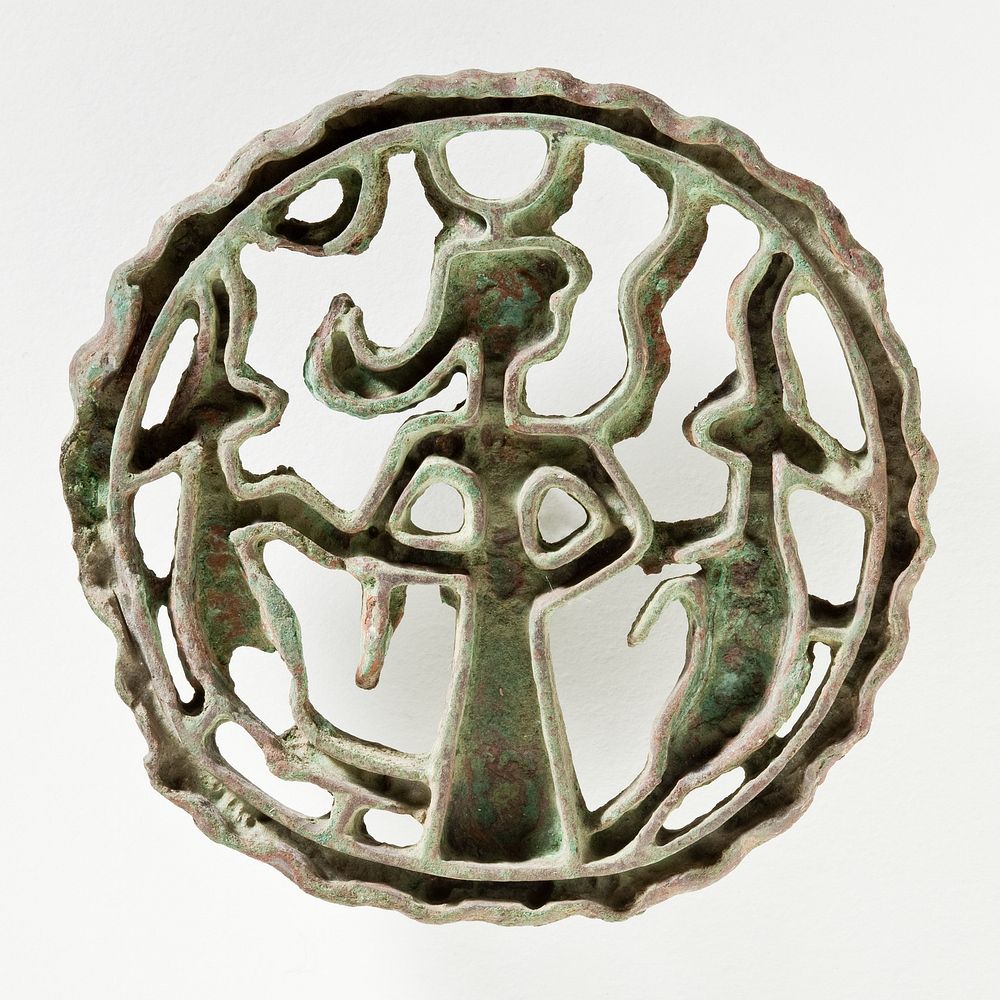 Compartmented Seal with Woman and Two Animals