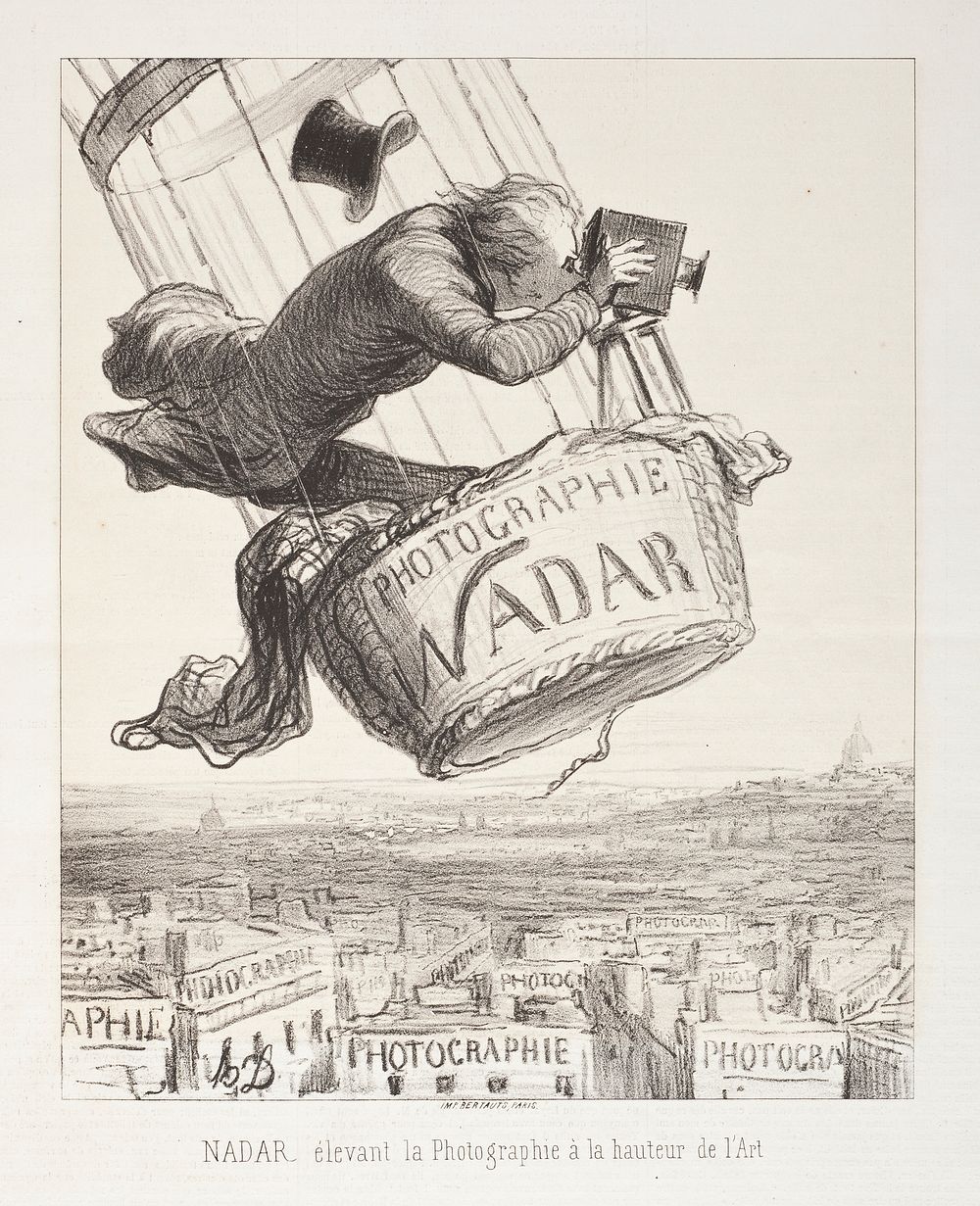 Nadar elevant la Photographie a la hauteur de l'Art by Honore Daumier