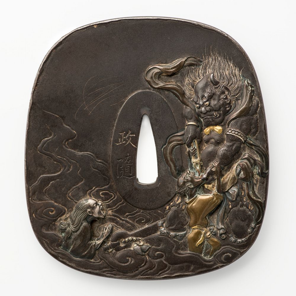 Sword Guard with Design of Buddhist Hell and Paradise by Shozui